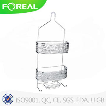 Nickel Scroll Metal Wire Shower Caddy